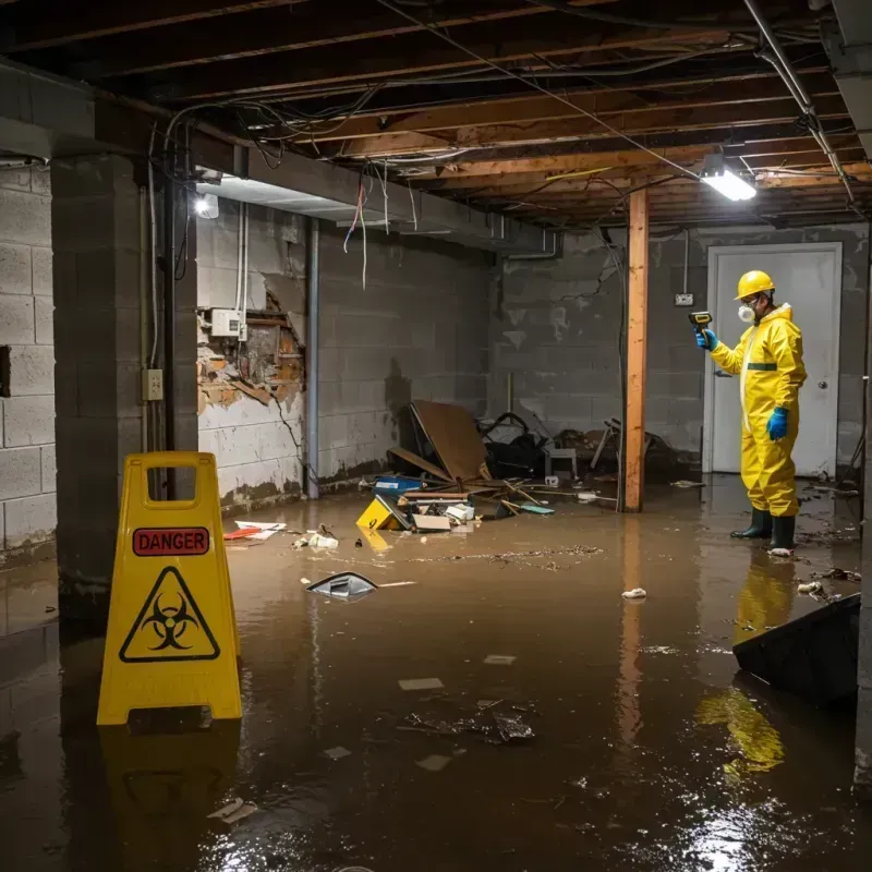 Flooded Basement Electrical Hazard in Mahwah, NJ Property